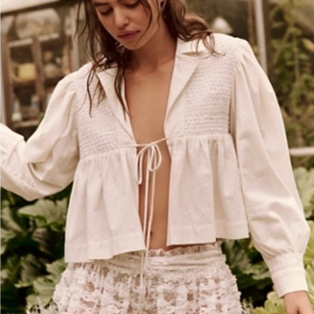 Free People Sally Trapeze Bed Jacket in Large size
